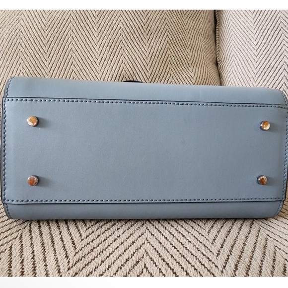 Kate Spade Baby blue Scalloped 2Way Tote BAG EUC - Picture 3 of 11